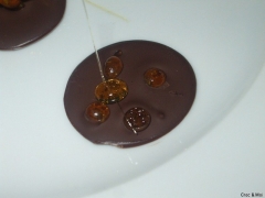 palet aux gouttes de caramel